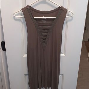 American Eagle army green tank